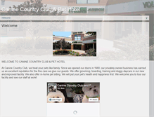 Tablet Screenshot of canineclubandpet.com